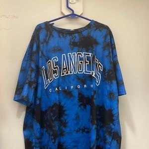 NEW BLACK AND BLUE T SHIRT